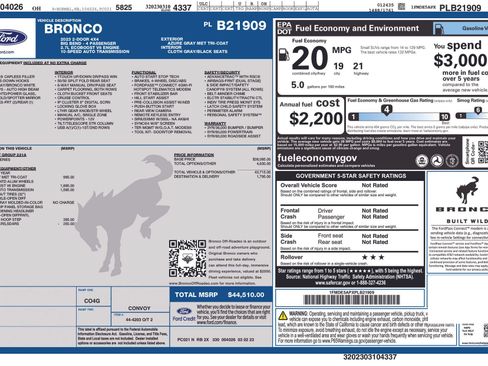 Used 2023 Ford Bronco Big Bend AWD/4WD image 3
