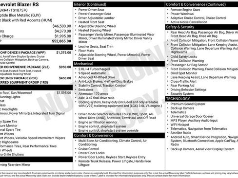 New 2026 Chevrolet Blazer RS w/ Driver Confidence II Package AWD/4WD image 5