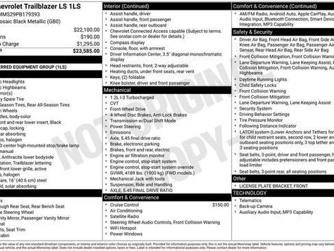 Used 2023 Chevrolet TrailBlazer LS image 7