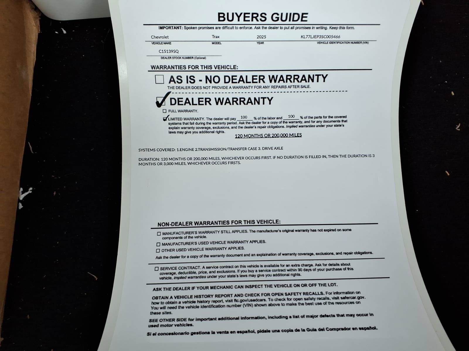 Used 2025 Chevrolet Trax RS w/ Sunroof Package FWD image 35