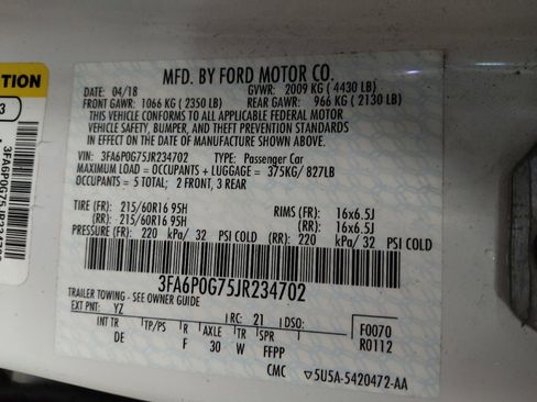 Used 2018 Ford Fusion S FWD image 33