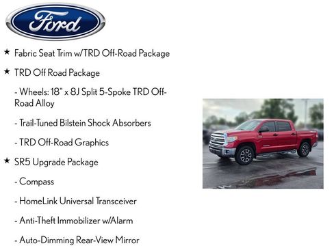 Used 2017 Toyota Tundra SR5 w/ TRD Off Road Package AWD/4WD image 4