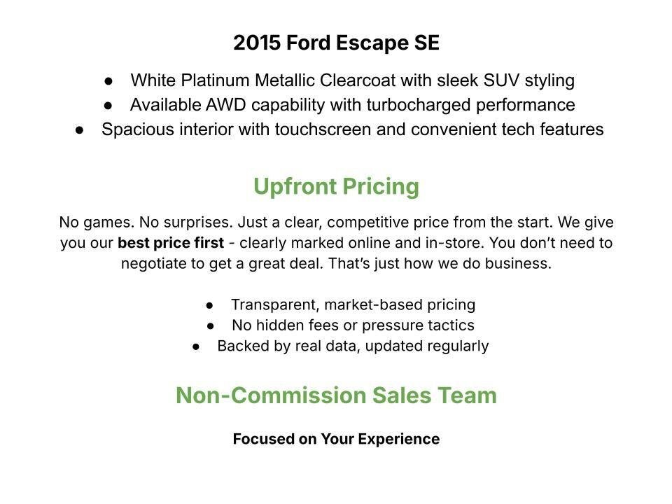 Used 2015 Ford Escape SE w/ Equipment Group 201A FWD image 3