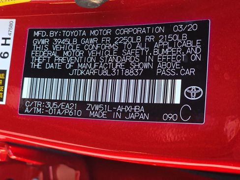 Used 2020 Toyota Prius Limited image 39