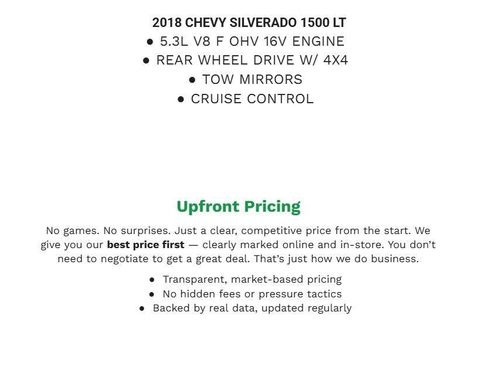 Used 2018 Chevrolet Silverado 1500 LT w/ Max Trailering Package AWD/4WD image 2
