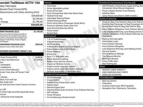 New 2026 Chevrolet TrailBlazer ACTIV w/ Convenience Package AWD/4WD image 4