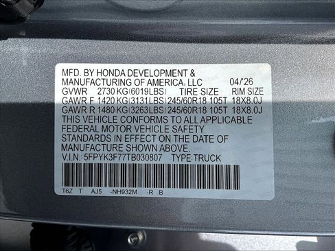 New 2026 Honda Ridgeline TrailSport image 21