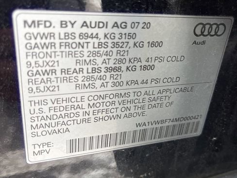 Used 2021 Audi SQ7 Prestige w/ Prestige Package image 26