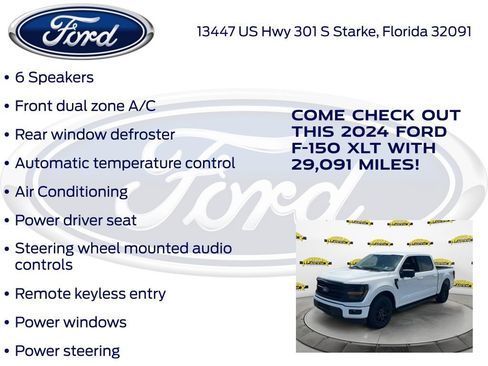 Certified 2024 Ford F150 XLT w/ XLT Black Appearance Package RWD image 27