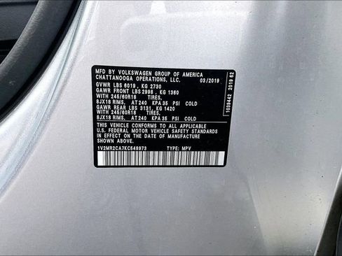 Used 2019 Volkswagen Atlas SEL AWD/4WD image 3