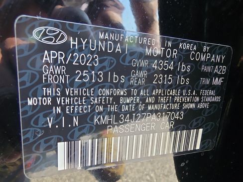 Used 2023 Hyundai Sonata Limited w/ Cargo Package FWD image 36