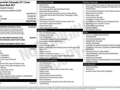 Certified 2023 Chevrolet Colorado Z71 w/ Z71 Convenience Package 2 AWD/4WD image 36