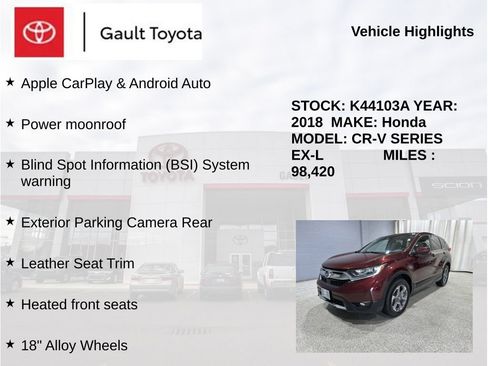 Used 2018 Honda CR-V EX-L image 5