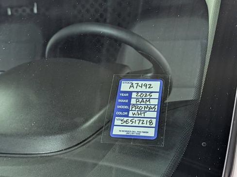 Used 2025 RAM ProMaster 2500 w/ U-Haul Equipment Group FWD image 27