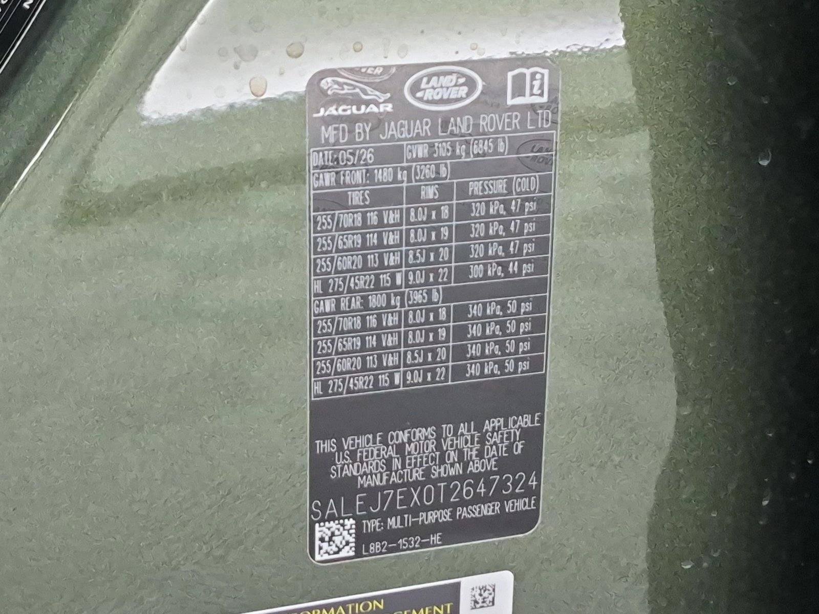 New 2026 Land Rover Defender 110 S AWD/4WD image 18
