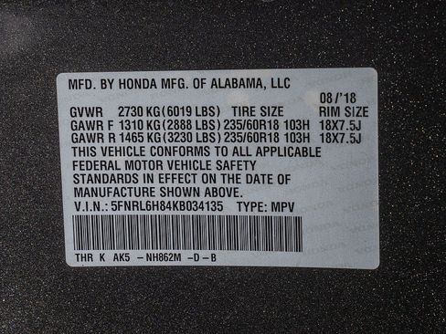 Used 2019 Honda Odyssey Touring image 37