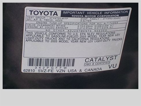 Used 2003 Toyota Tacoma 4x4 Xtracab V6 image 37