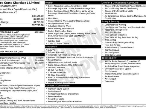 Used 2022 Jeep Grand Cherokee L Limited w/ Luxury Tech Group II image 36