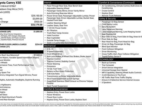 Used 2018 Toyota Camry XSE w/ Audio Package image 3