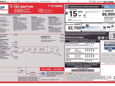 Used 2021 Ford F150 Raptor w/ Tow Technology Package image 18