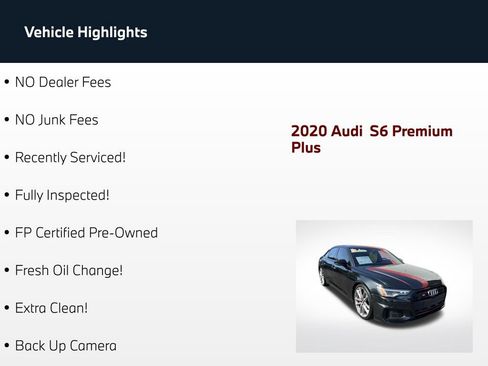 Used 2020 Audi S6 Premium Plus w/ S Sport Package AWD/4WD image 62