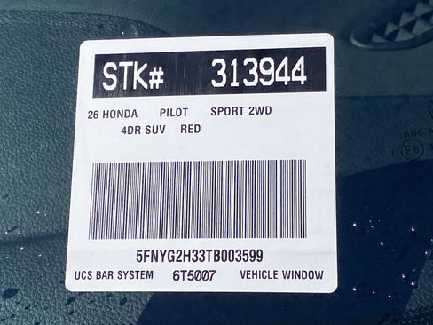 New 2026 Honda Pilot Sport image 20