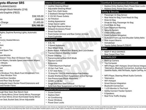 Used 2022 Toyota 4Runner SR5 RWD image 4