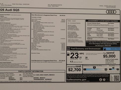 New 2026 Audi SQ5 Premium Plus AWD/4WD image 39