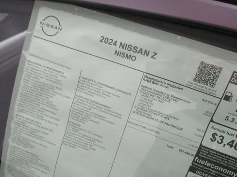 New 2024 Nissan Z NISMO w/ Floor Mat Package image 15