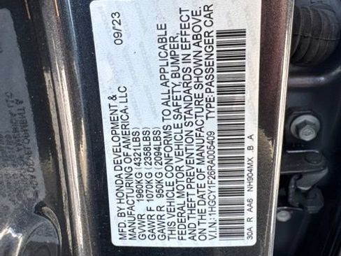 Certified 2024 Honda Accord LX image 14