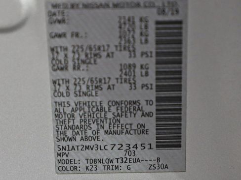 Used 2020 Nissan Rogue SV image 25