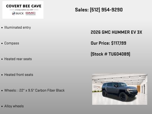 New 2026 GMC Hummer EV 3X w/ Carbon Fiber Edition Package AWD/4WD image 21