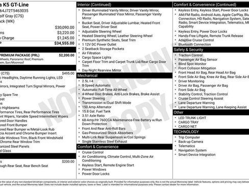 New 2026 Kia K5 GT-Line w/ GT-Line Premium Package AWD/4WD image 4