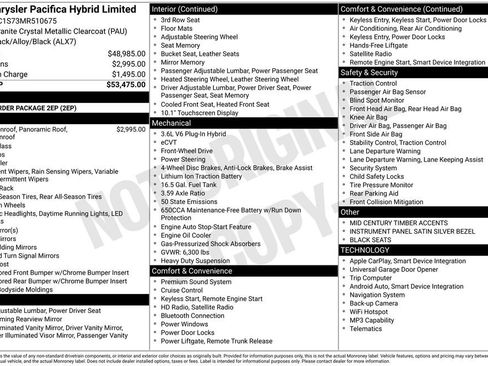 Used 2021 Chrysler Pacifica Limited FWD image 2
