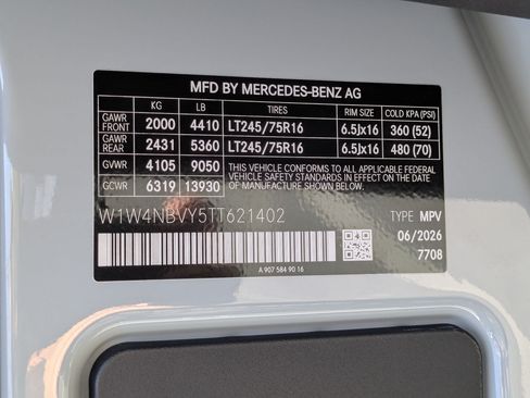 New 2026 Mercedes-Benz Sprinter 2500 image 11