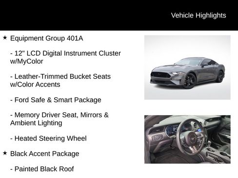 Used 2021 Ford Mustang GT Premium w/ Equipment Group 401A image 6