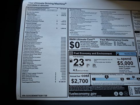New 2026 BMW X7 xDrive40i w/ M Sport Package image 42