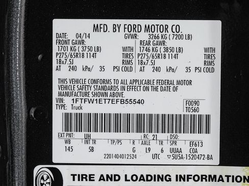 Used 2014 Ford F150 FX4 w/ Equipment Group 402A Luxury AWD/4WD image 61