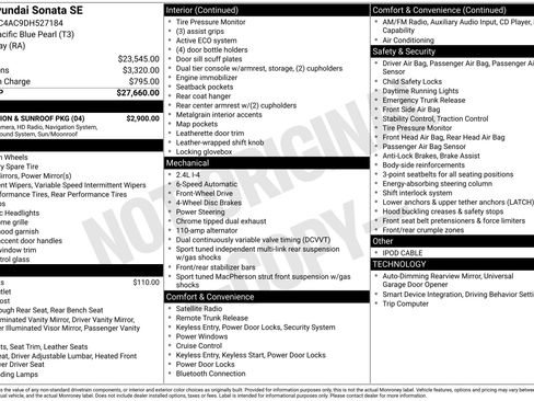 Used 2013 Hyundai Sonata SE w/ Navigation & Sunroof Pkg FWD image 45