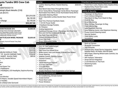 Used 2025 Toyota Tundra SR5 w/ SR5 Premium Package AWD/4WD image 14