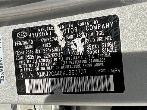 Used 2019 Hyundai Tucson SE w/ Cargo Package AWD/4WD image 35