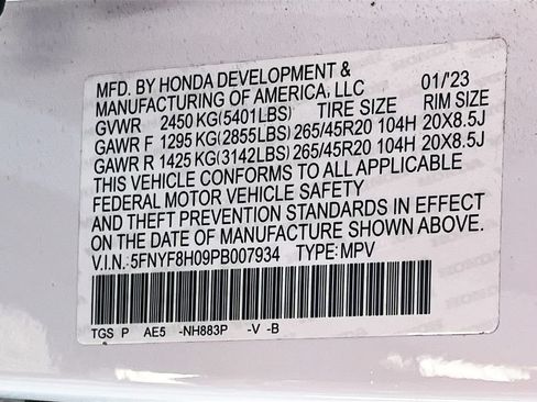 Used 2023 Honda Passport Elite image 33