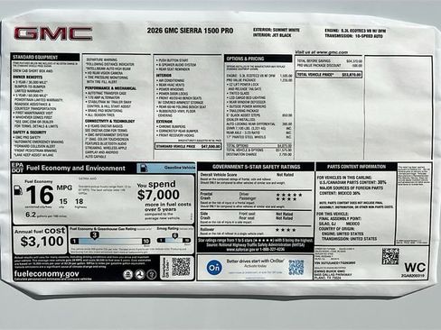 New 2026 GMC Sierra 1500 Pro w/ Pro Value Package image 21