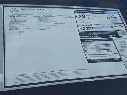 New 2026 Mercedes-Benz E 350 Sedan image 13
