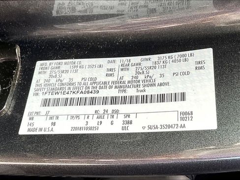 Used 2019 Ford F150 Platinum w/ Equipment Group 701A Luxury image 30