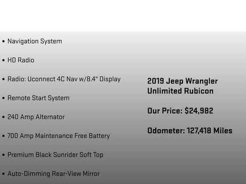 Used 2019 Jeep Wrangler Unlimited Rubicon AWD/4WD image 27