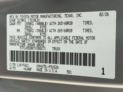 New 2026 Toyota Tundra SR5 image 26