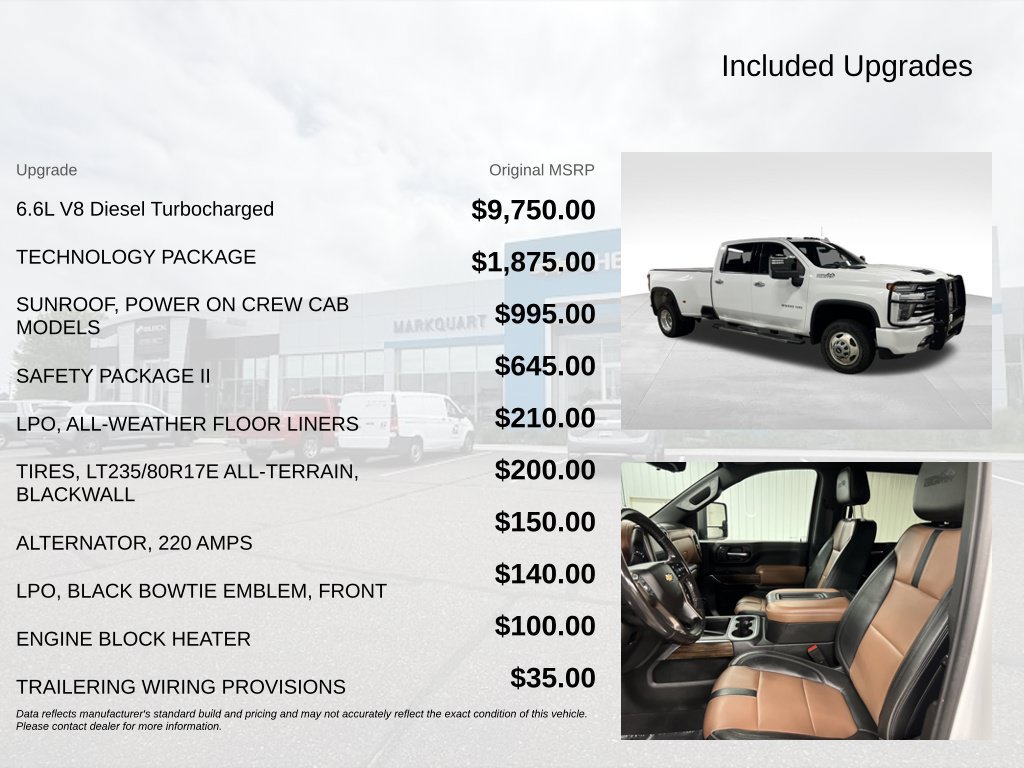 Used 2020 Chevrolet Silverado 3500 High Country w/ Technology Package AWD/4WD image 5