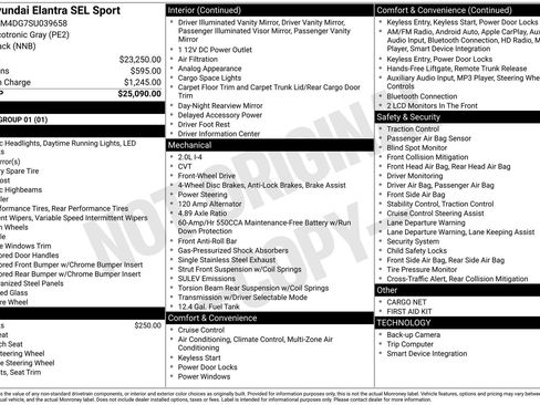 Certified 2025 Hyundai Elantra Sport FWD image 29