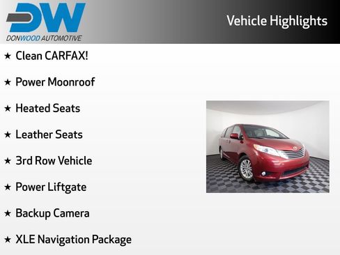 Used 2015 Toyota Sienna XLE w/ XLE Navigation Package image 3